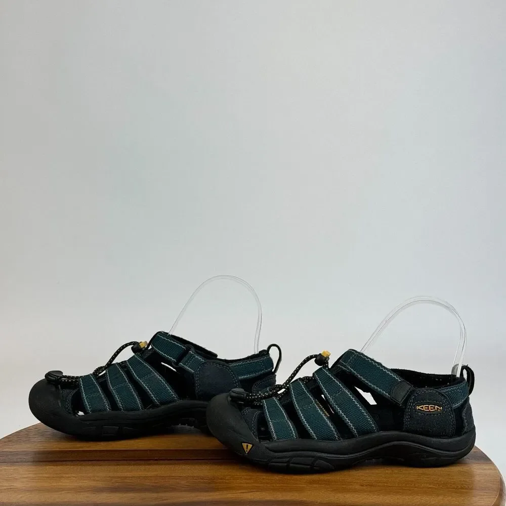 Childrens Big Kids Keen Newport H2 Waterproof Blue Shoes Sandals Size 3‎ Y GUC